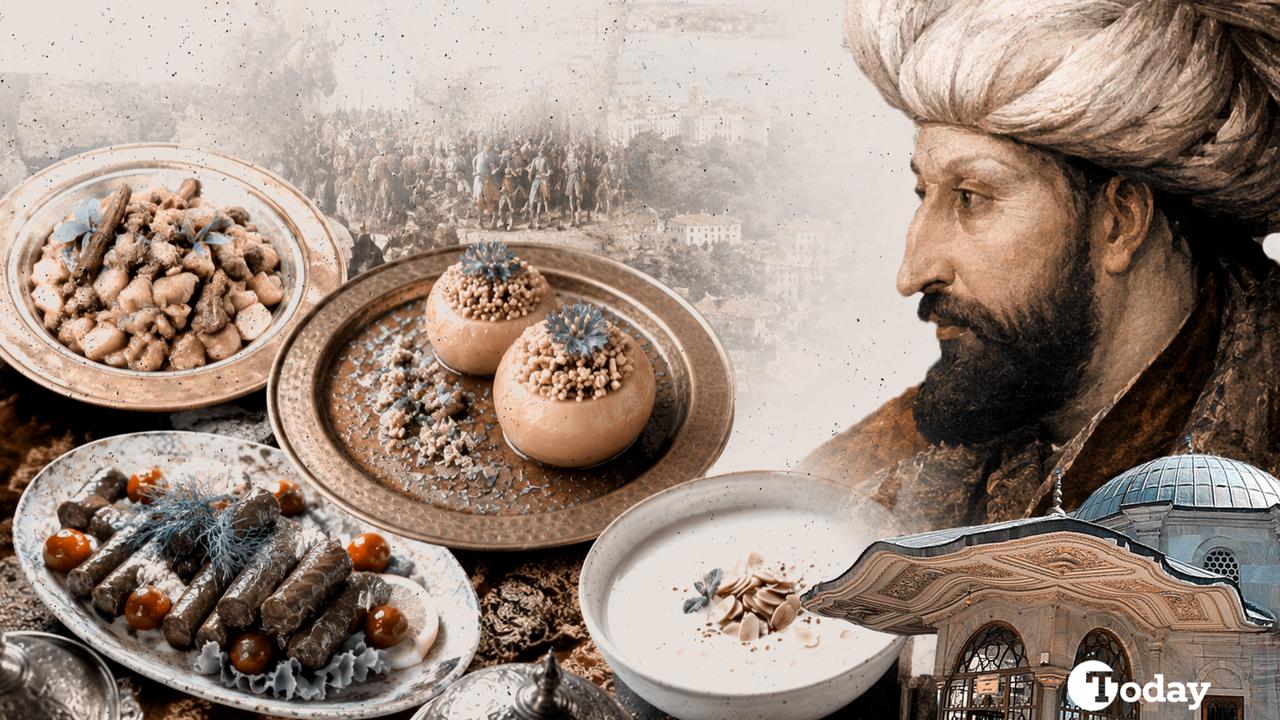 10 dishes served at Ottoman palace under Mehmed the Conqueror
