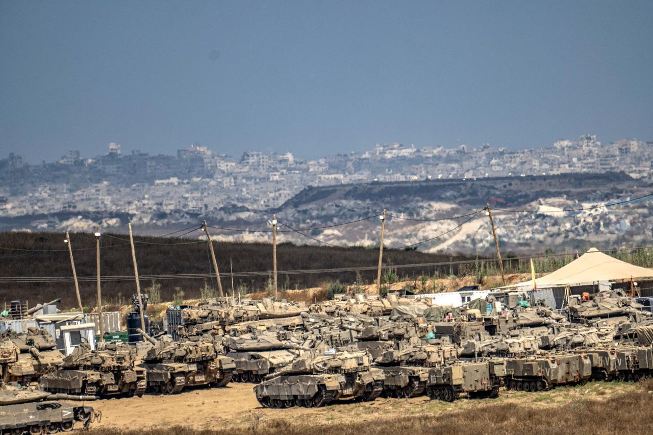 A view of the destruction caused by Israeli attacks on Gaza since October 7, 2023, as seen from Israel, June 2, 2026. (AA Photo)