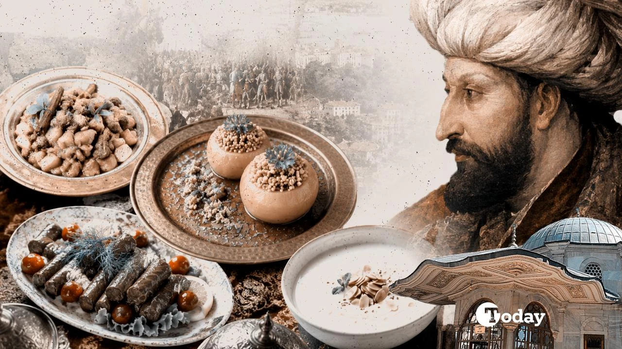 10 dishes served at Ottoman palace under Mehmed the Conqueror