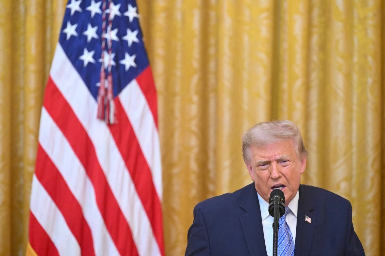 U.S. President Donald Trump addresses the nation from the East Room of the White House on July 16, 2026 in Washington, DC. (AFP Photo)