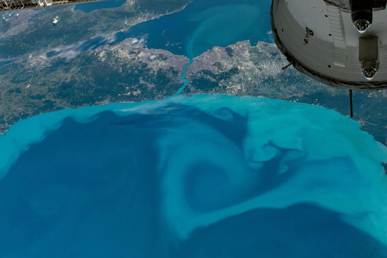 NASA satellite images capture turquoise Black Sea bloom
