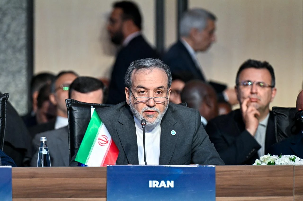Iranian Foreign Minister Abbas Araghchi delivers a speech at the 51st Meeting of the Council of Foreign Ministers of the OIC in Istanbul, Türkiye, June 21, 2025. (AA Photo)