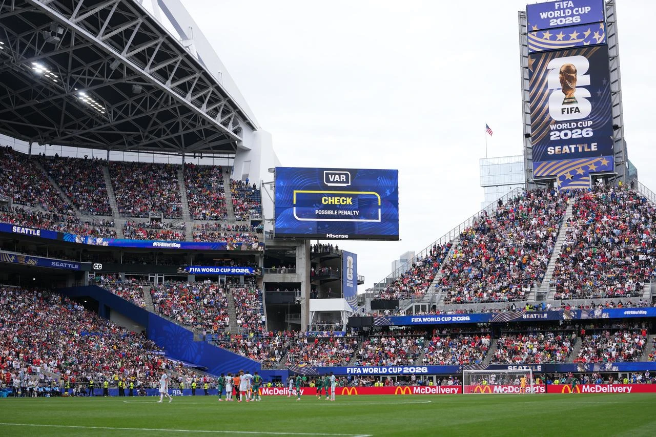 A view of the stadium during the 2026 FIFA World Cup Round of 32 match between Belgium and Senegal at Lumen Field (Seattle Stadium) in Seattle, Washington, United States on July 01, 2026. (AA Photo)