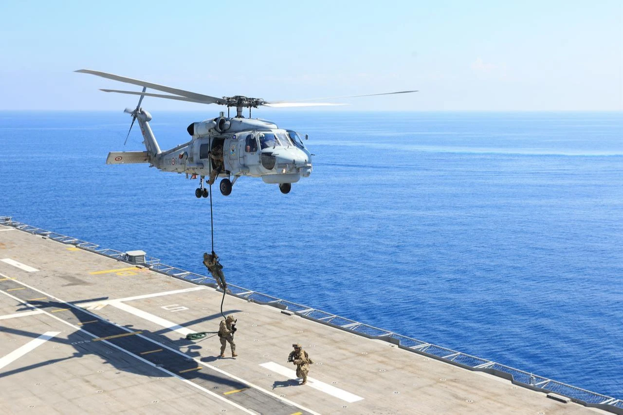 A view from the Distinguished Observer Day activities of the "Denizkurdu-2/2026" (Sea Wolf) Exercise held in the Gulf of Antalya, Türkiye, June 11, 2026. (AA Photo)