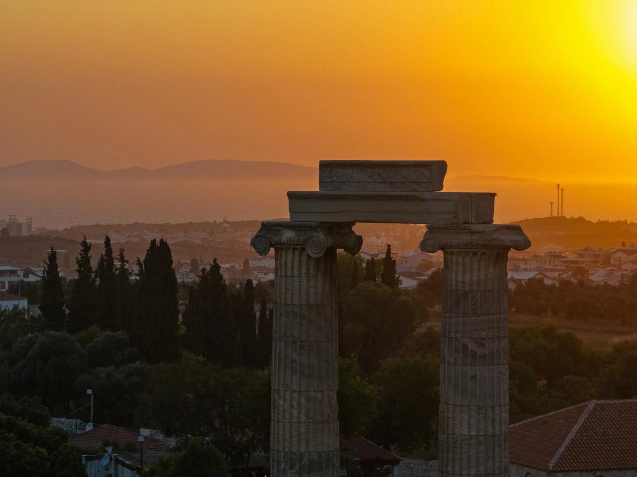 A view of the Temple of Apollo in Didim district of Aydin, Türkiye, June 25, 2026. (AA Photo)
