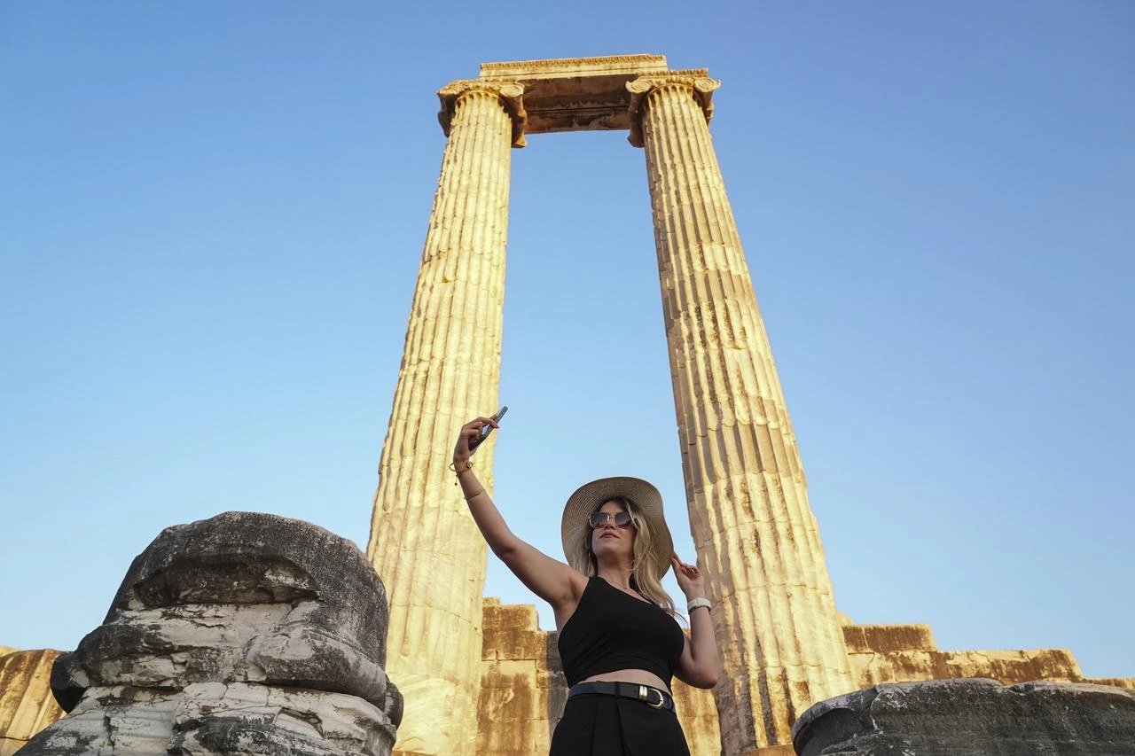 A view of the Temple of Apollo in Didim district of Aydin, Türkiye, June 25, 2026. (AA Photo)