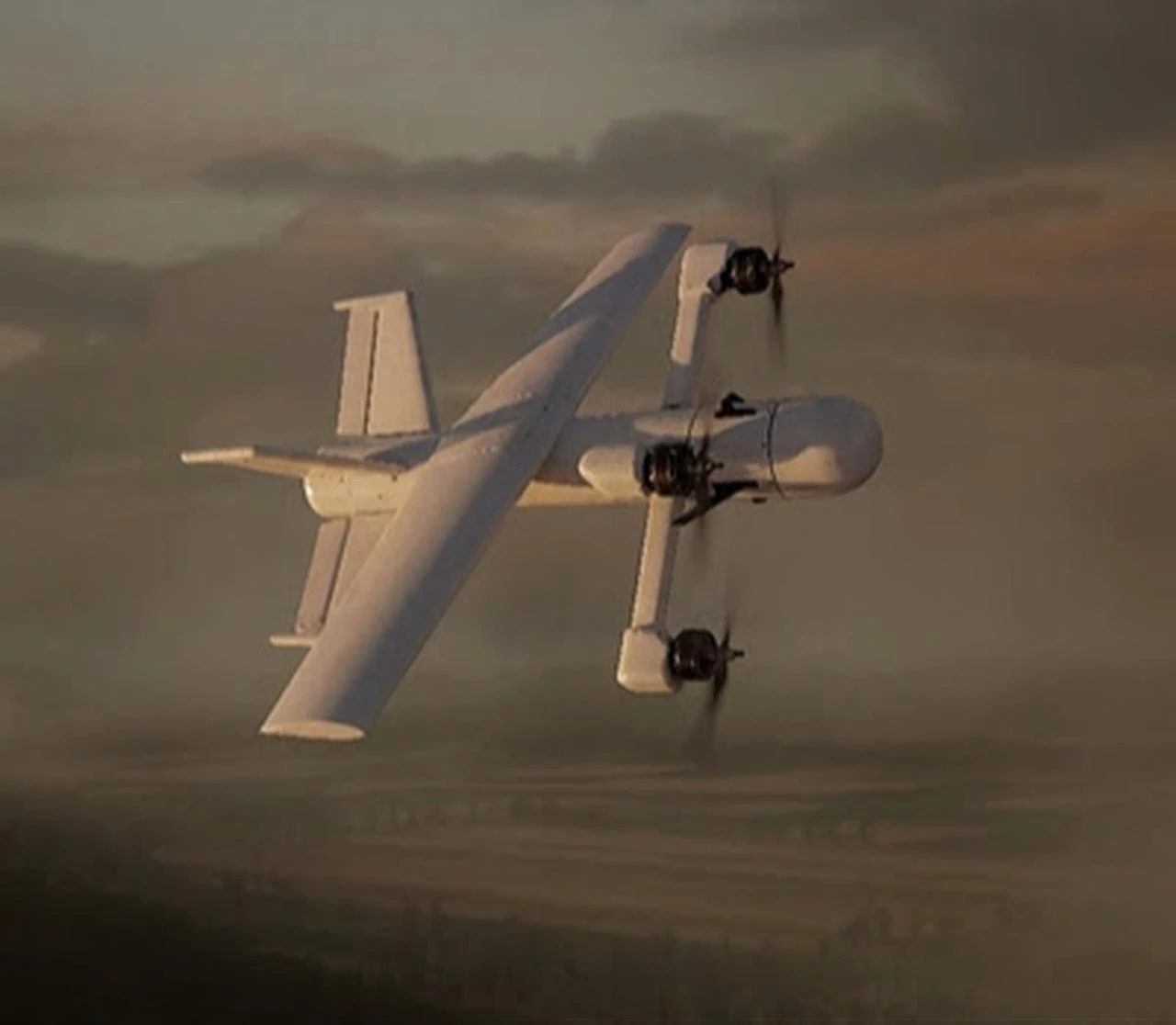 Lockheed Martin's MORFIUS™ X-Rotor system, a "one‑to‑many" airborne High Power Microwave (HPM), counter‑drone system. (Photo via Lockheed Martin)