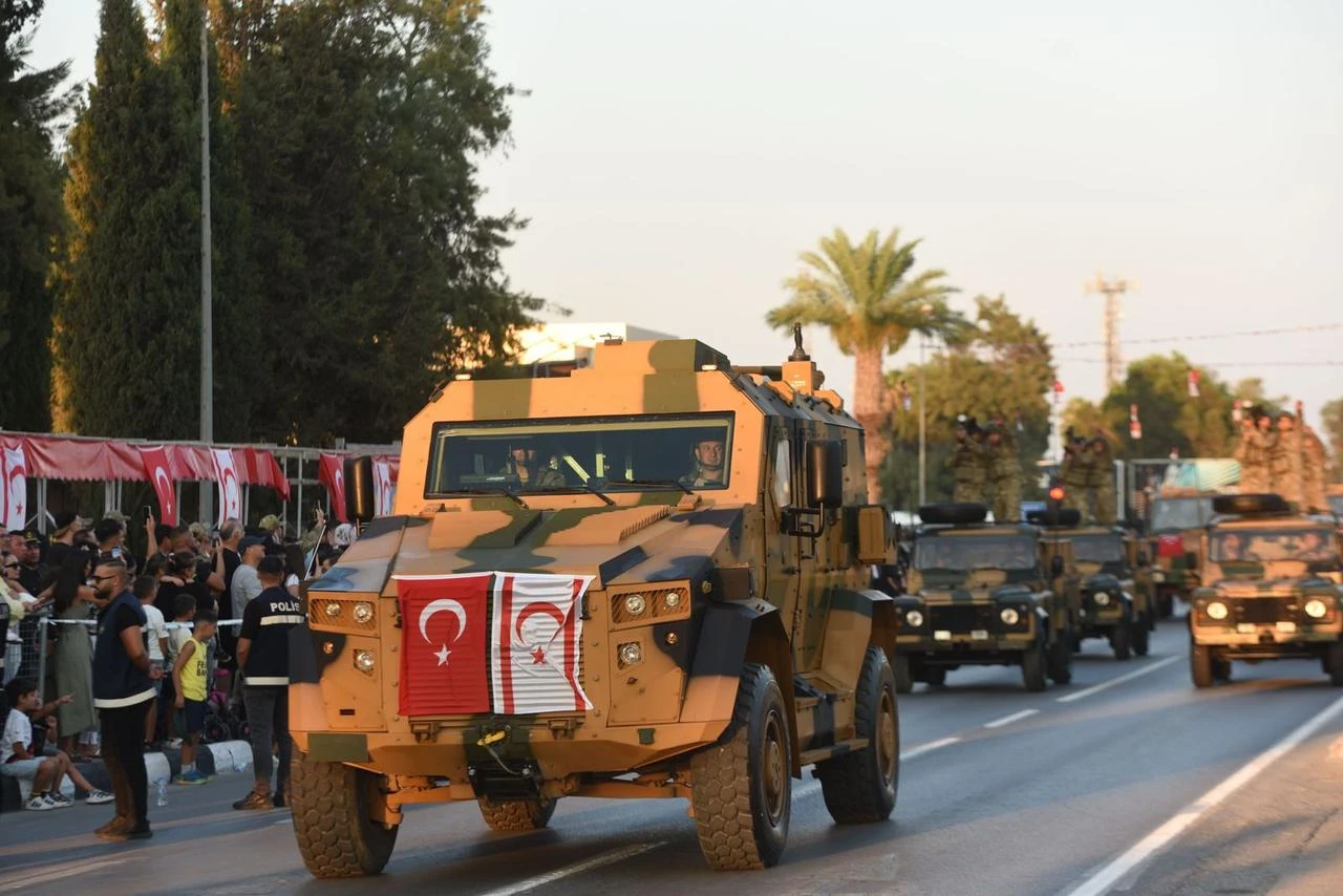 The Turkish Republic of Northern Cyprus (TRNC) holds a ceremony to mark the 52nd anniversary of Türkiye’s 1974 Cyprus Peace Operation and July 20, Peace and Freedom Day. (AA Photo)