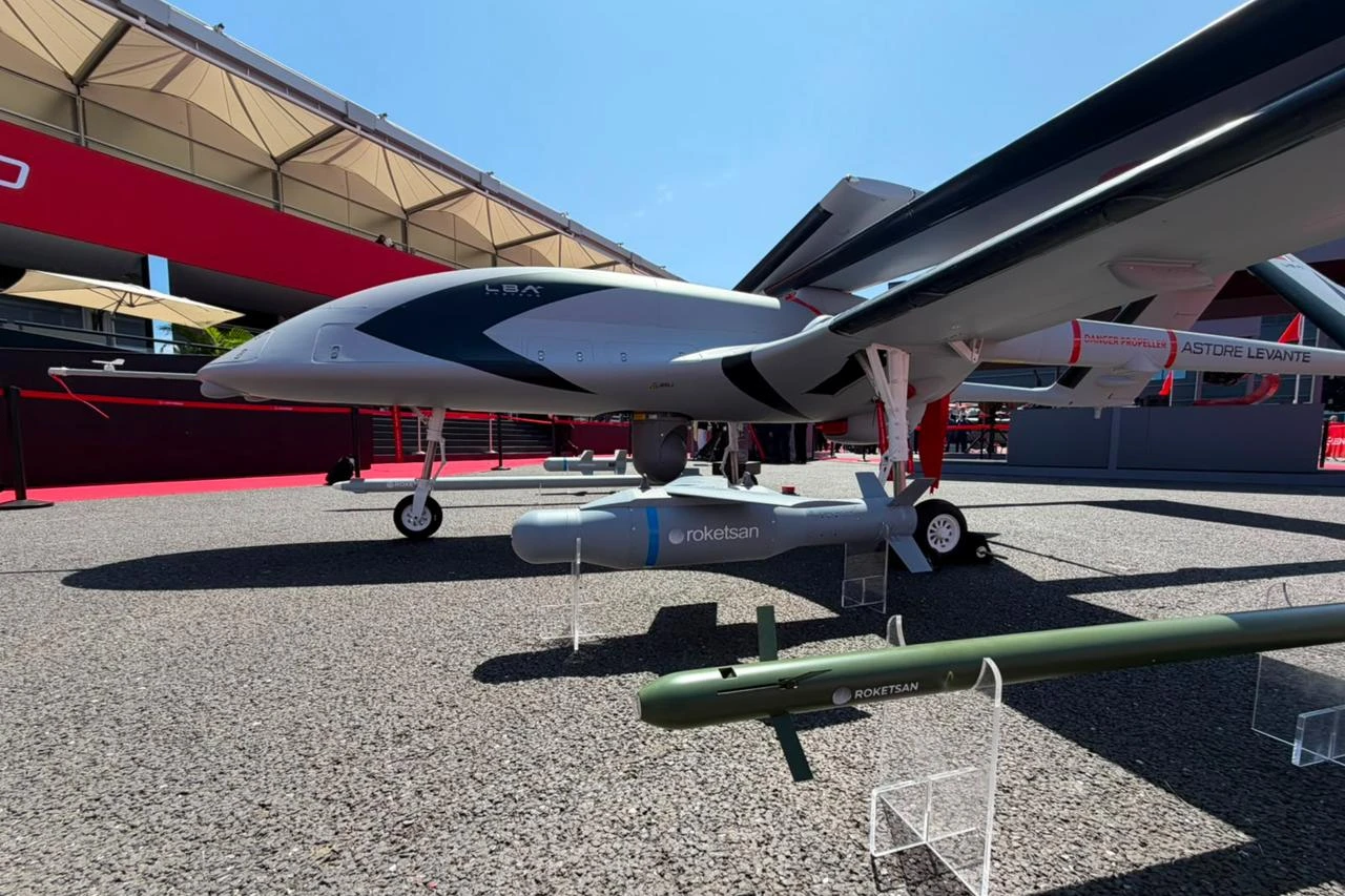 Bayraktar TB3 debuts in Europe as 'Astore Levante' at Farnborough