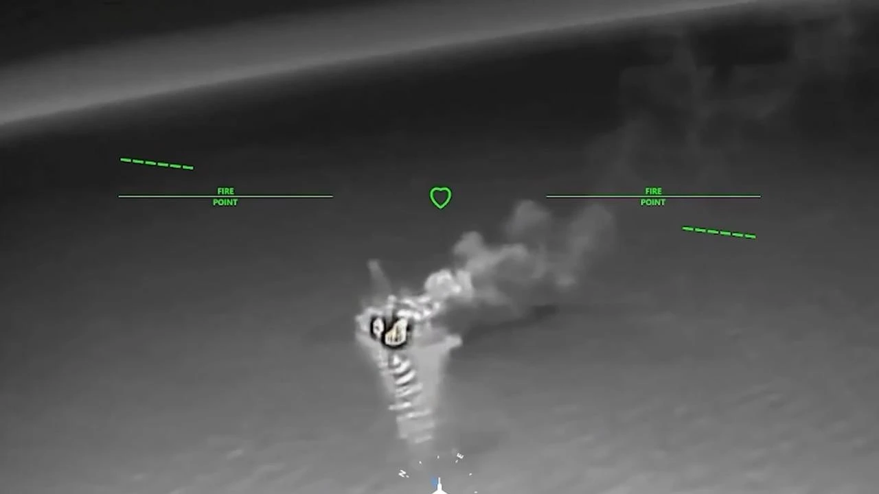 The screengrab photo shows a Russian vessel in the Black Sea and the Sea of Azov during an attack by Ukrainian drones on July 20, 2026. (Photo via Telegram)