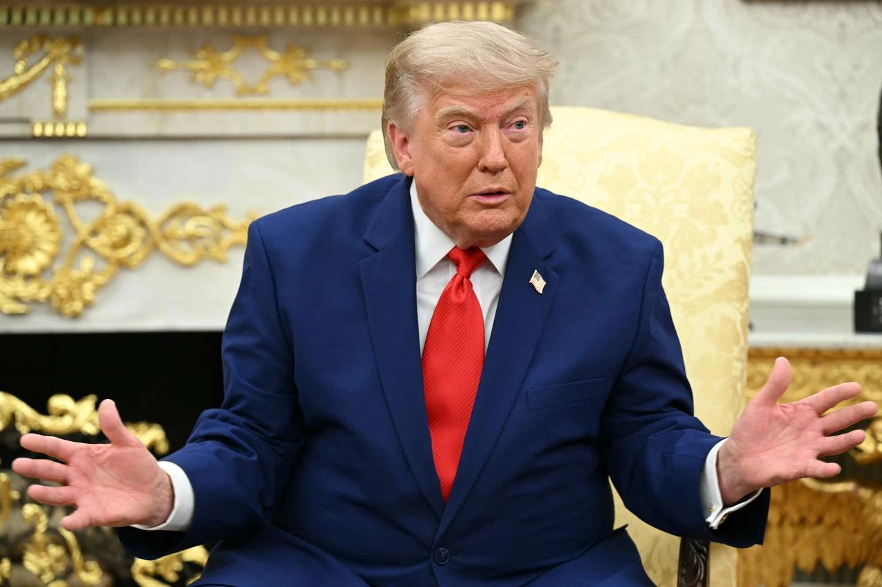 US President Donald Trump speaks during a meeting with Lebanese President Joseph Aoun in the Oval Office of the White House in Washington, DC, July 21, 2026. (AFP Photo)