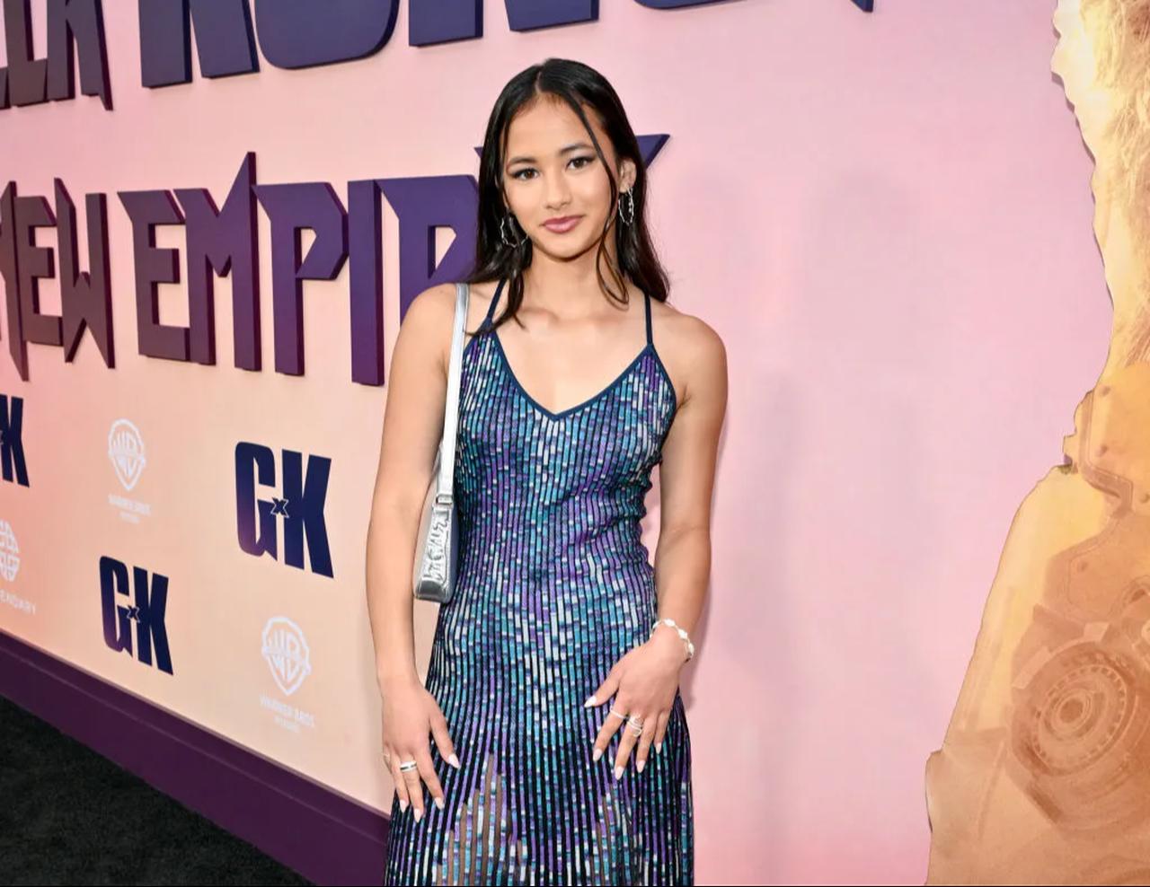 Kaylee Hottle at the world premiere of "Godzilla x Kong: The New Empire" held at TCL Chinese Theatre on March 25, 2024 in Los Angeles, California, US. (Photo by Michael Buckner)