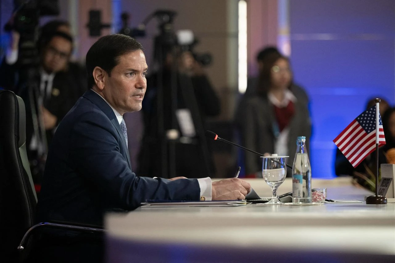 US Secretary of State Marco Rubio makes an opening statement during the ASEAN Post-Ministerial Conference with US on the sidelines of the Association of Southeast Asian Nations (ASEAN) Foreign Ministers' Meeting in Pasay, Metro Manila, July 22, 2026. (AFP Photo)