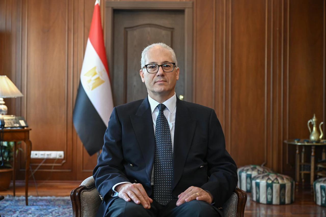 Egypt's Ambassador to Türkiye Wael Badawi in an interview with Anadolu, accessed on July 23, 2026. (AA Photo)