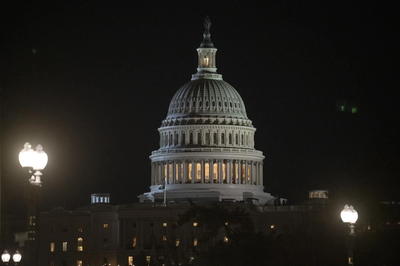 A general view of the U.S. Capitol building at the National Mall in Washington, D.C. United States, on February 24, 2026. (AA Photo)