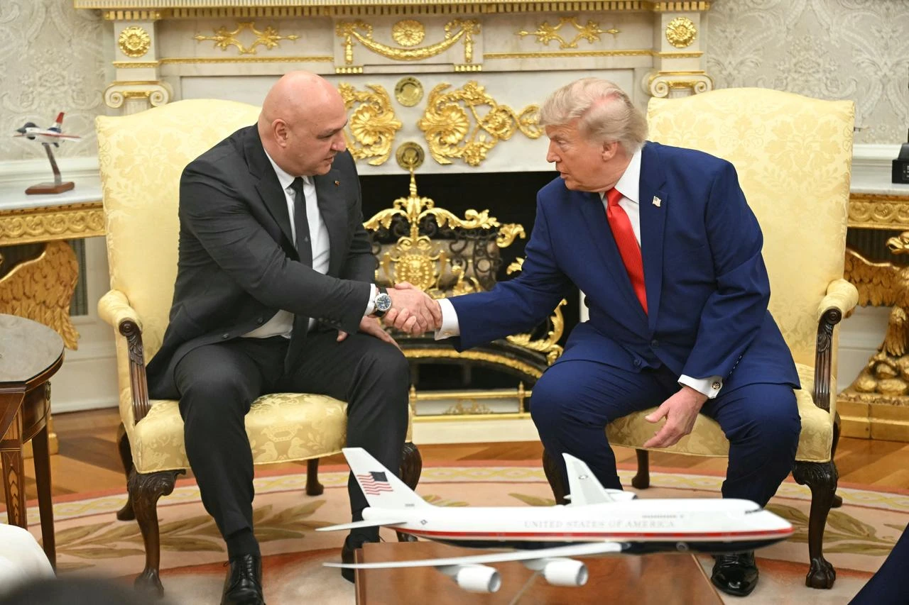 US President Donald Trump shakes hands with Lebanese President Joseph Aoun in the Oval Office of the White House in Washington, DC, July 21, 2026. (AFP Photo)