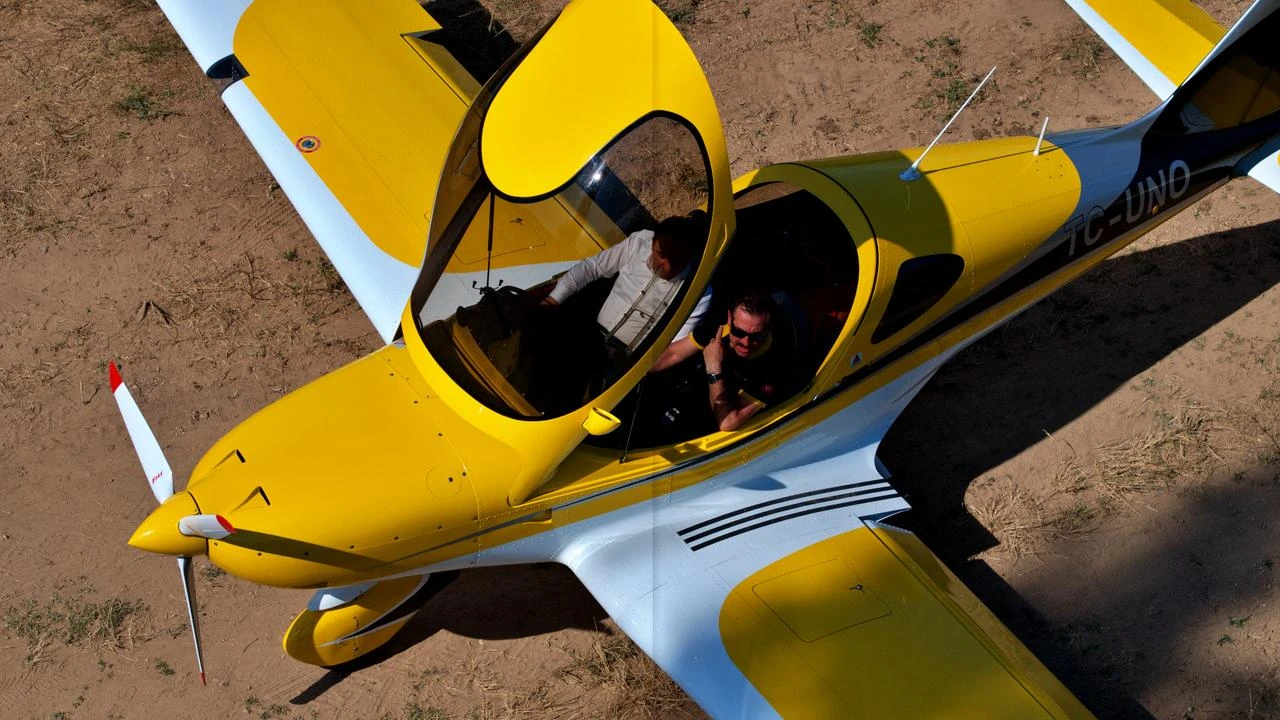 Turkish businessman fulfills childhood dream, lands plane in home village
