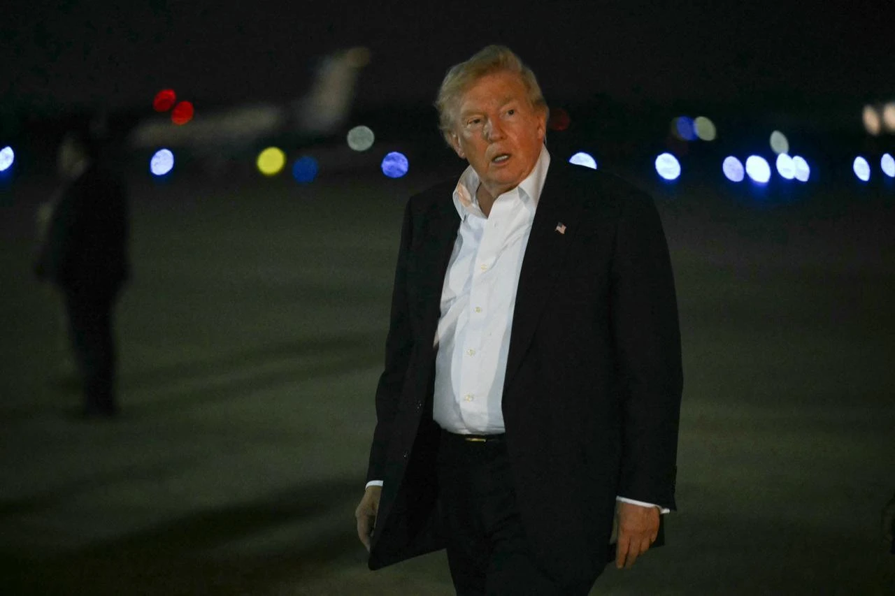 US President Donald Trump walks toward his motorcade after he arrived at Joint Base Andrews, Maryland, July 9, 2026. (AFP Photo)