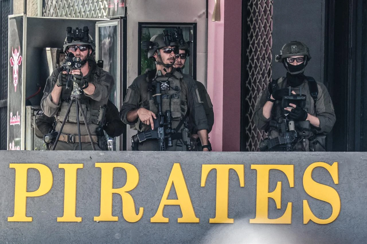Israeli soldiers surround the Nablus Specialized Hospital where they allegedly arrested a wounded man and his brother from inside the hospital in Nablus, in the occupied West Bank on July 24, 2026. (AFP Photo)