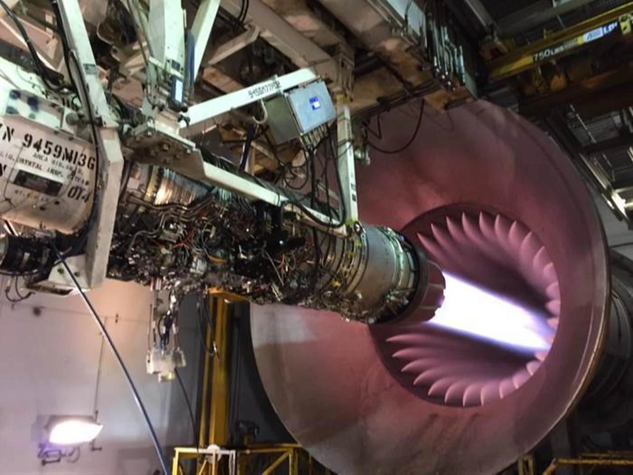 General Electric F110 afterburning turbofan jet engine. (Photo courtesy of 76th Propulsion Maintenance Group, Tinker Air Force Base)