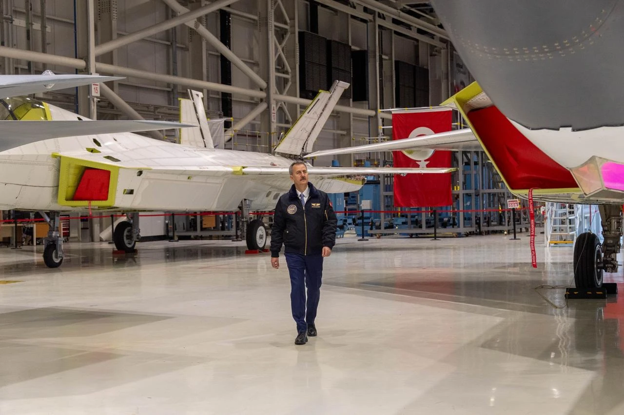 New prototypes of the National Combat Aircraft KAAN, to be used in tests during its development, were revealed by Turkish Aerospace Industries (TAI) in Ankara, Türkiye, Feb. 13, 2026. (AA Photo)