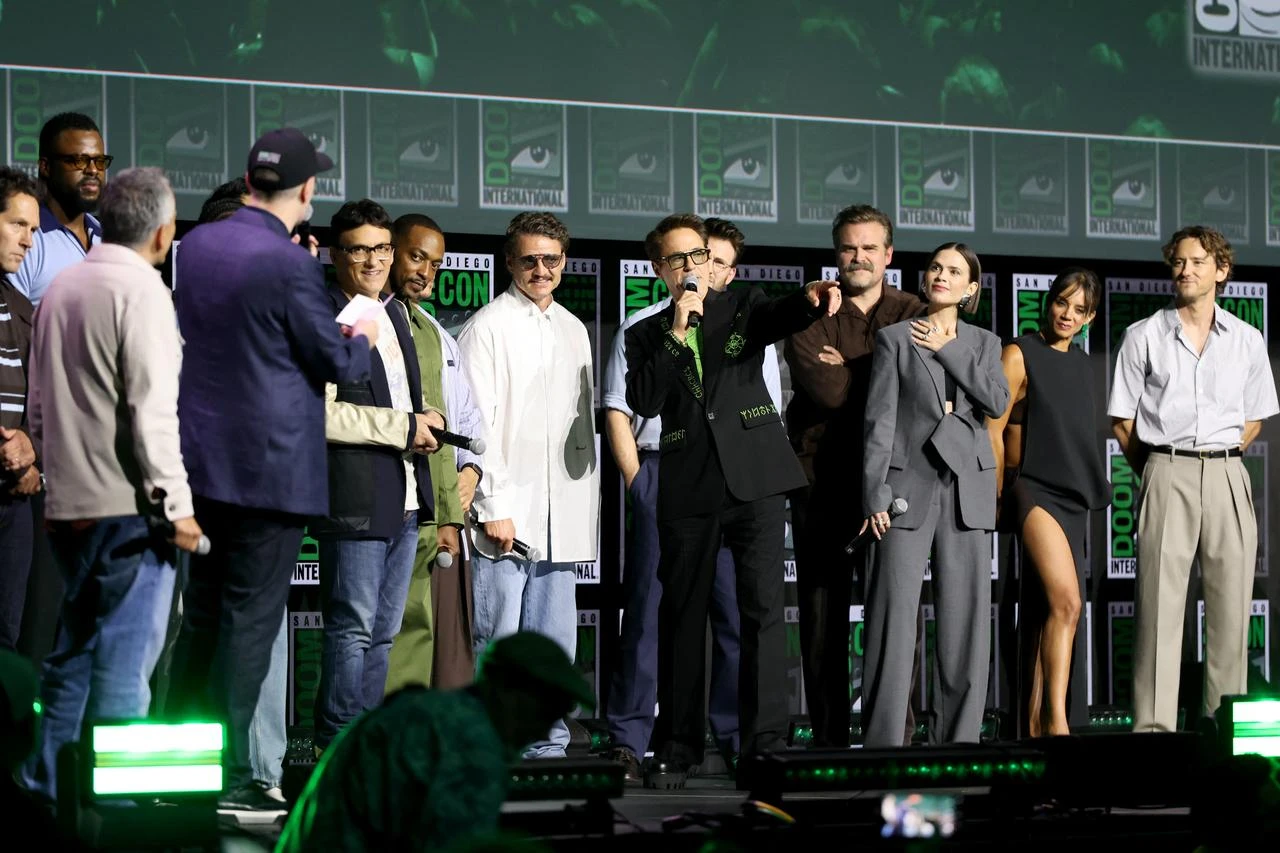 Marvel Studios cast members and filmmakers appear onstage during the studio’s presentation at San Diego Comic-Con in San Diego, California, July 26, 2026. (AFP Photo)