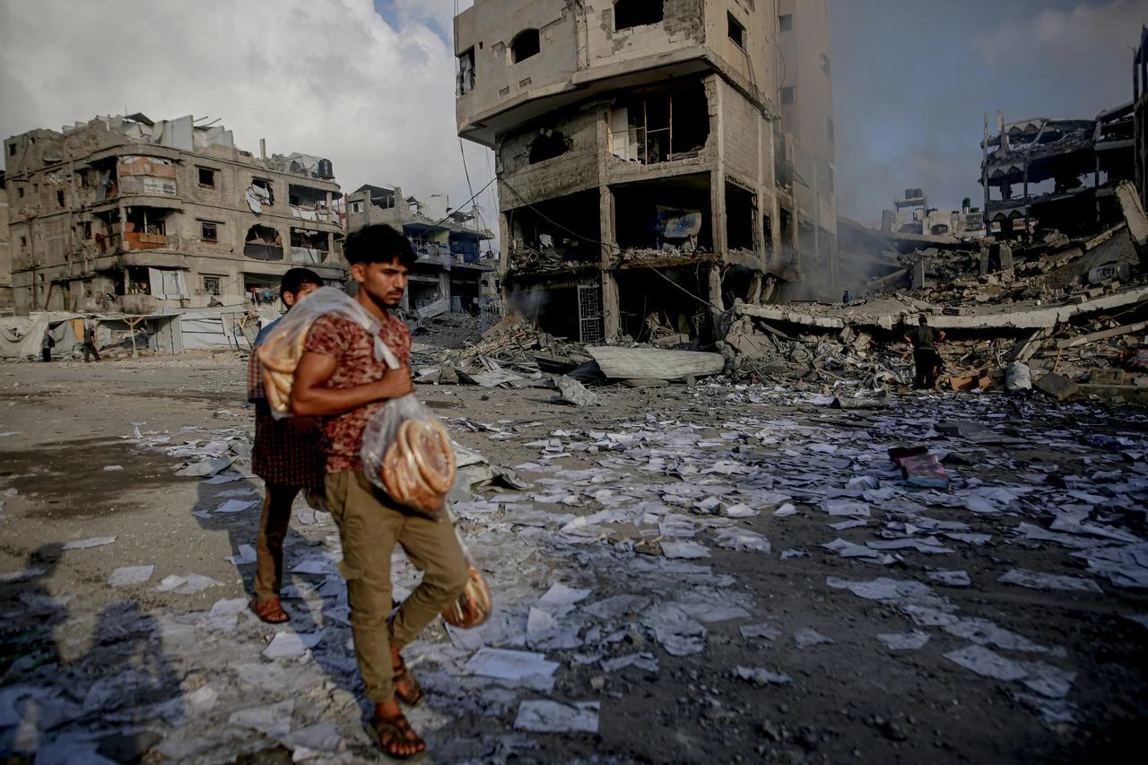 A view of the destruction at the Al-Jala neighborhood as the Israeli army targeted civilian residential areas in Gaza City, Gaza Palestine on July 24, 2026. (AA Photo)