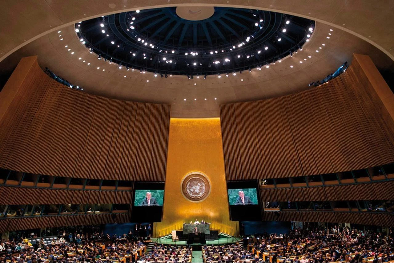 UN Secretary General Antonio Guterres speaks at the 74th session of the United Nations General Assembly in New York, US, September 24, 2019. (AFP Photo)