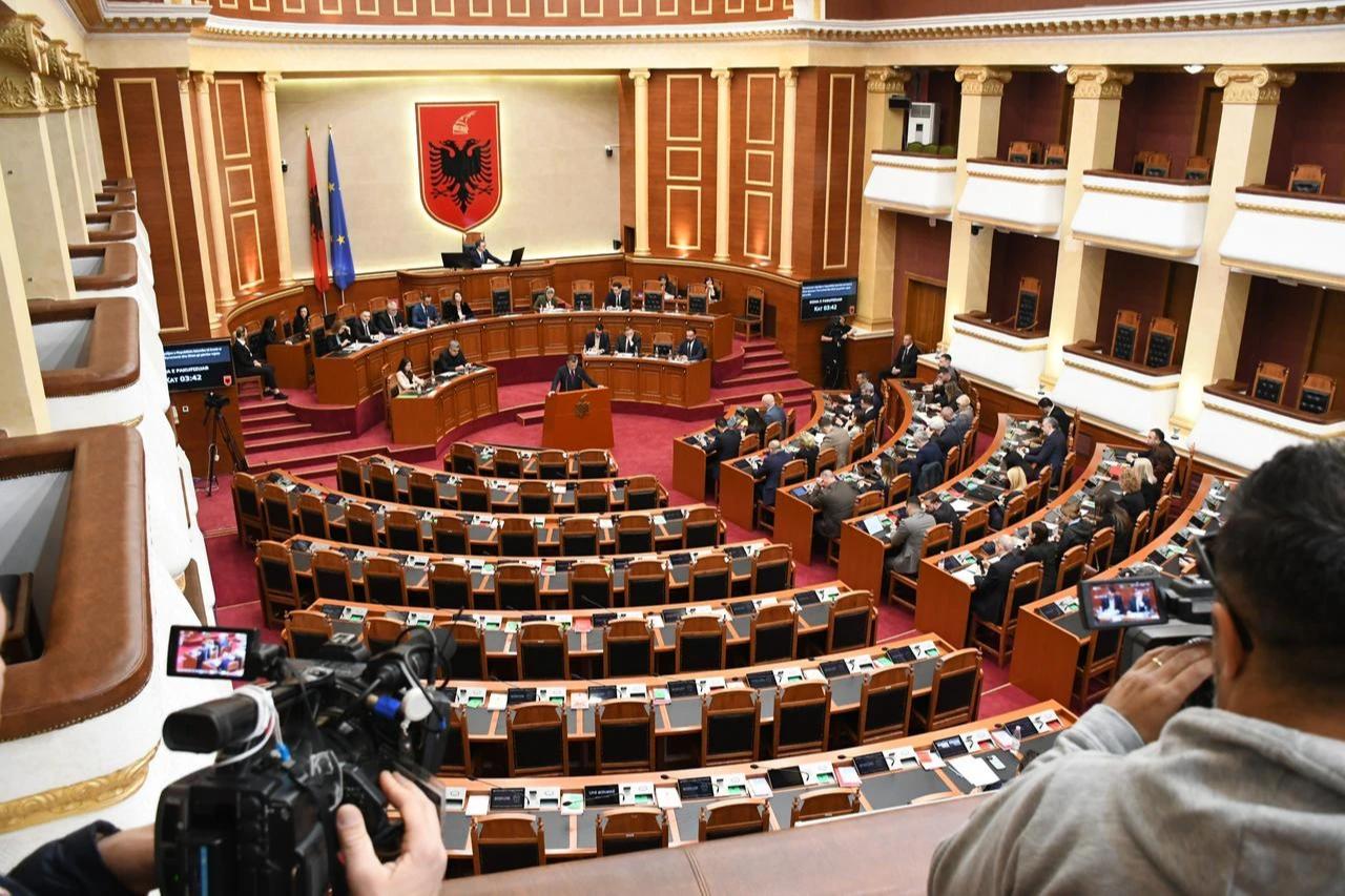 Albanian Parliament approves a motion declaring Iran a “state sponsor of terrorism” and calls on the government to designate the Revolutionary Guard Corps and Hezbollah as terrorist organizations, in Tirana, Albania on March 17, 2026. (AA Photo)