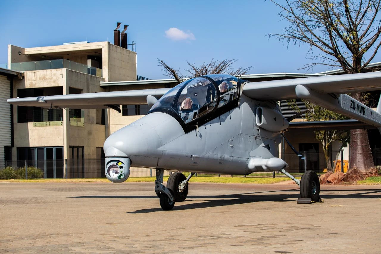 Aselsan's ASELFLIR-500 integrated onto South Africa's Mwari aircraft