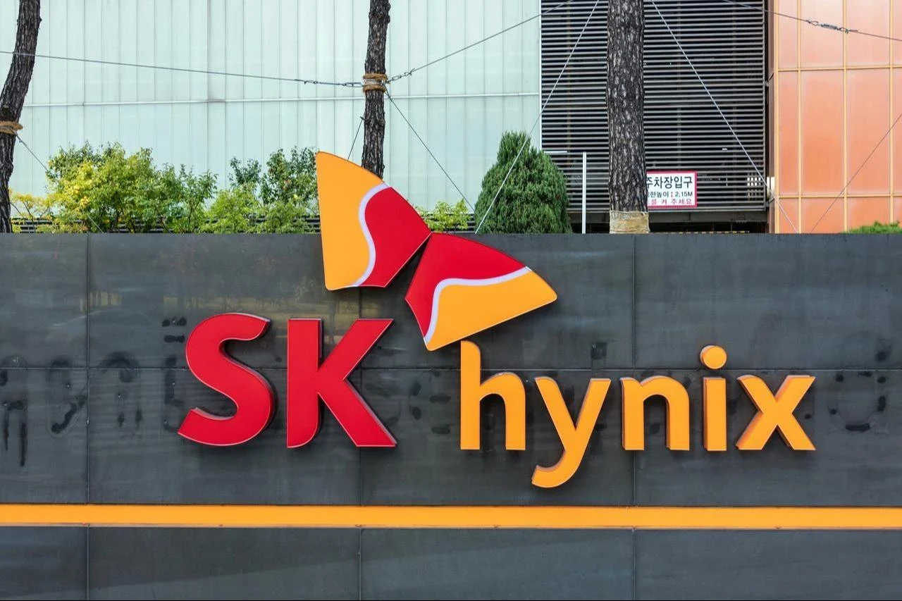 The SK Hynix logo is seen at the entrance to the company's Cheongju semiconductor plant in South Korea on Oct. 28, 2017. (Adobe Stock Photo)