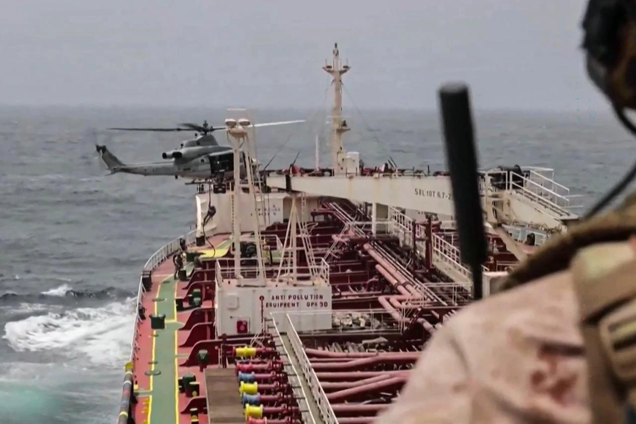 This screen grab made on July 26, 2026, from undated handout video footage released by the US Central Command (CENTCOM) on July 25, 2026, shows operations enforcing its naval blockade against Iran. (AFP Photo/US Central Command (CENTCOM)/HO)