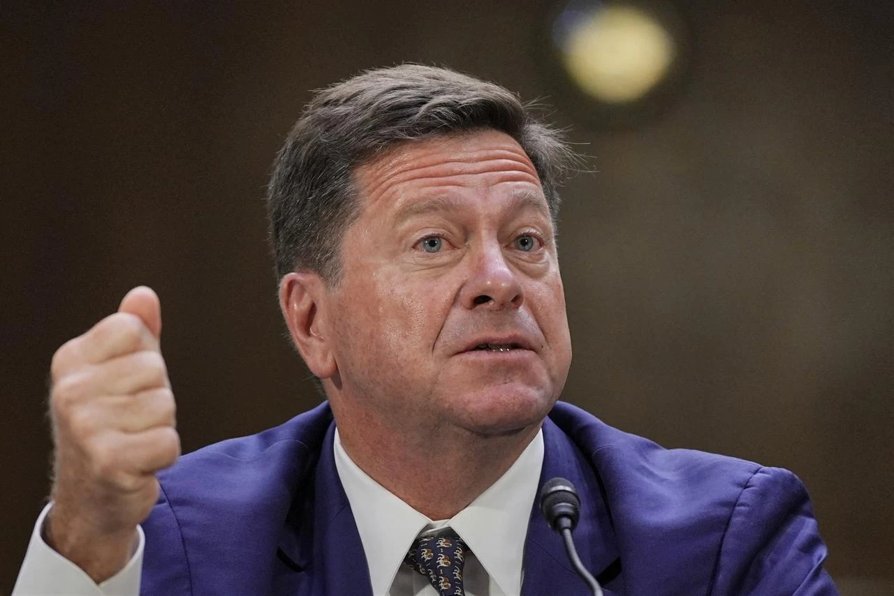 Jay Clayton, US Attorney for the Southern District of New York, testifies during a Senate Intelligence Committee hearing on his nomination to be Director of National Intelligence, on Capitol Hill in Washington, DC, July 15, 2026. (AFP Photo)