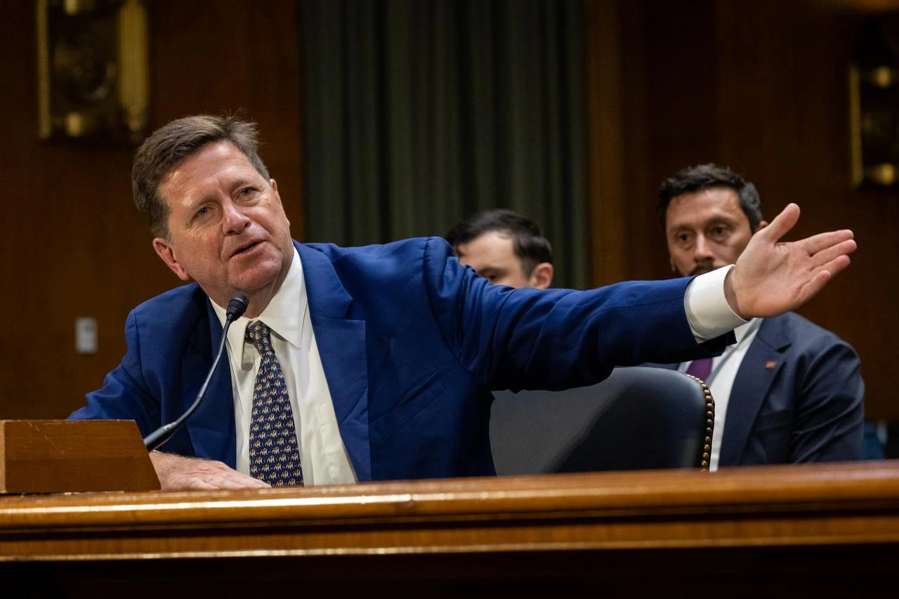 United States attorney for the Southern District of New York Jay Clayton, nominee to be Director of National Intelligence, testifies during his confirmation hearing with the Senate Committee on Intelligence at the Dirksen Senate Office Building in Washington, DC, United States, on July 15, 2026. (AA Photo)