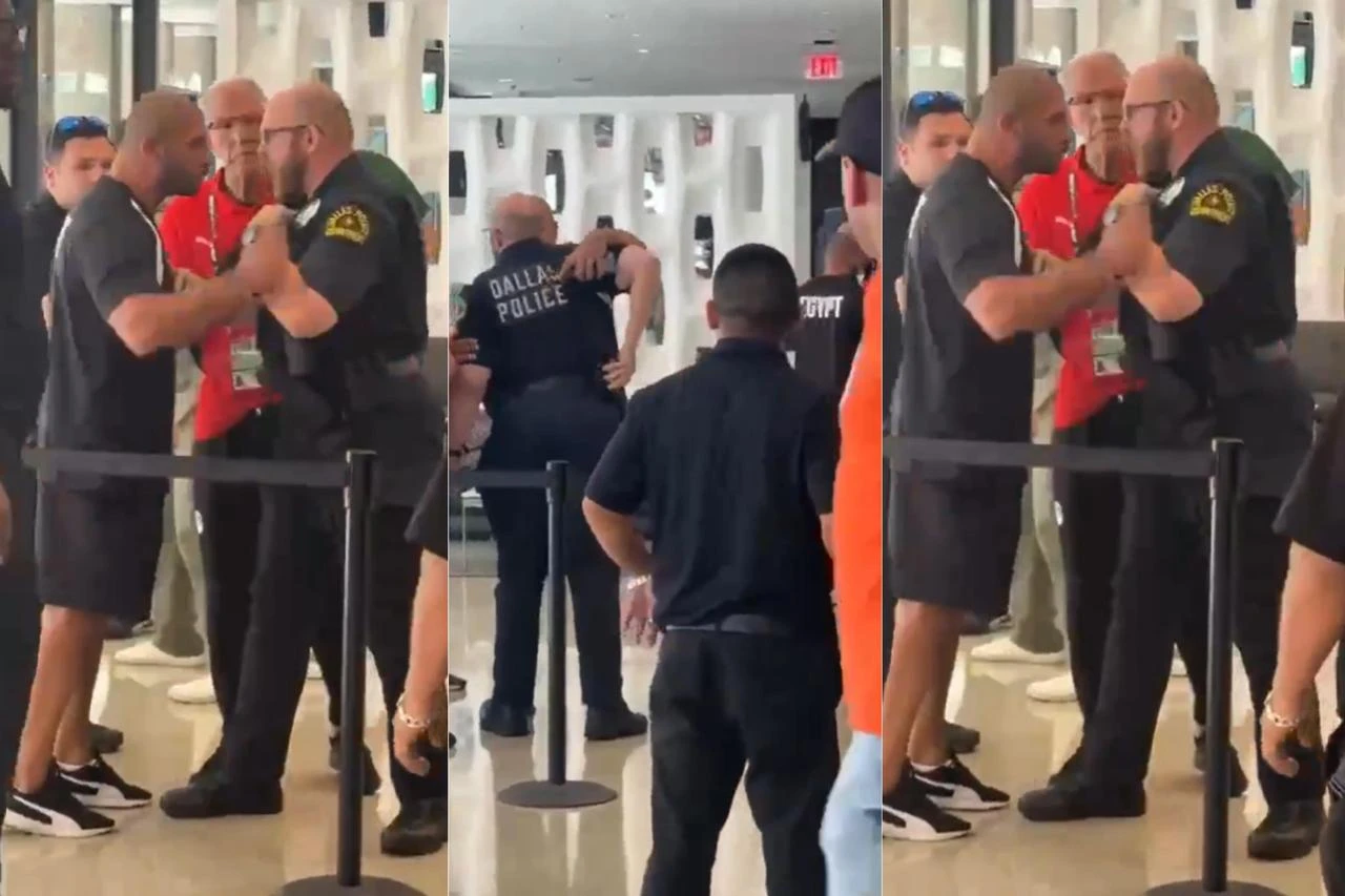 Ibrahim Hassan steps in after child pushed by security guard before Egypt-Australia clash