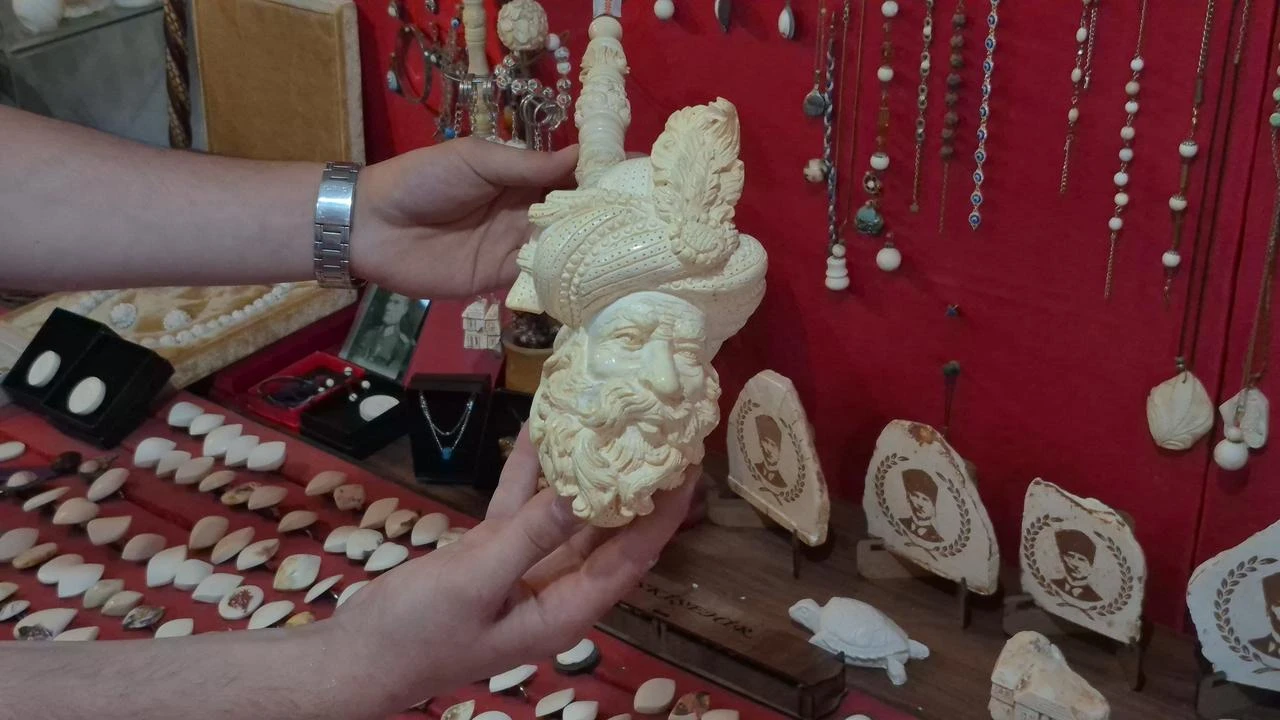 Aktas said handcrafted craftsmanship is not receiving the recognition and appreciation it deserves. Eskisehir, Türkiye, July 3, 2026. (IHA Photo)
