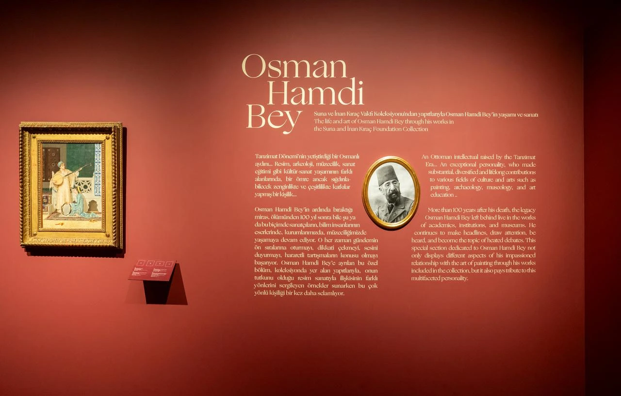 An installation view of the Osman Hamdi Bey exhibition at Pera Museum, bringing together works from the Suna and Inan Kirac Foundation Collection. (Photo via Pera Museum)