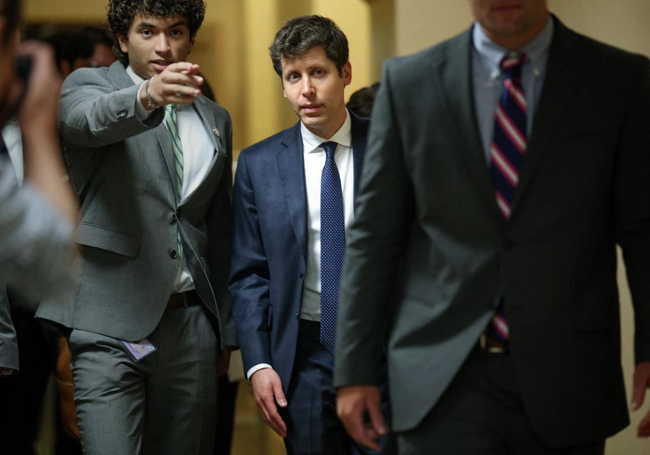 Sam Altman, CEO of OpenAI, leaves a meeting at the U.S. Capitol on July 29, 2026 in Washington, DC. (AFP Photo)