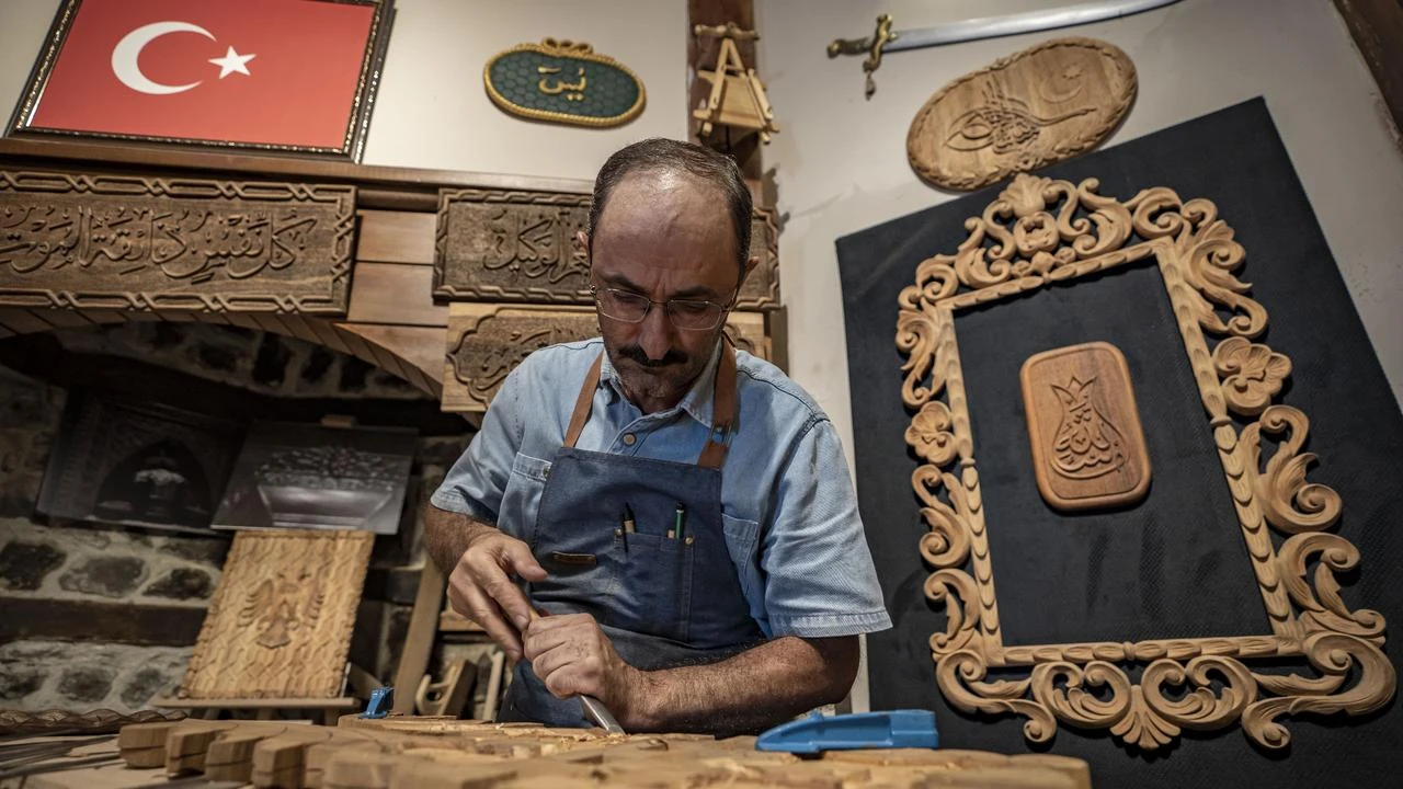 One workshop keeps Erzurum wood carving craft alive