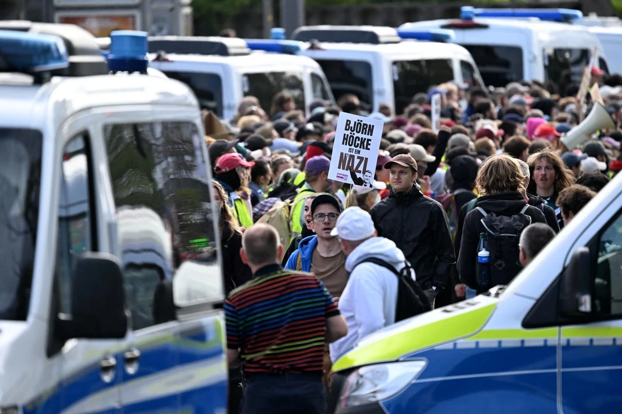 Thousands flood Germany's Erfurt in protest against far-right AfD congress