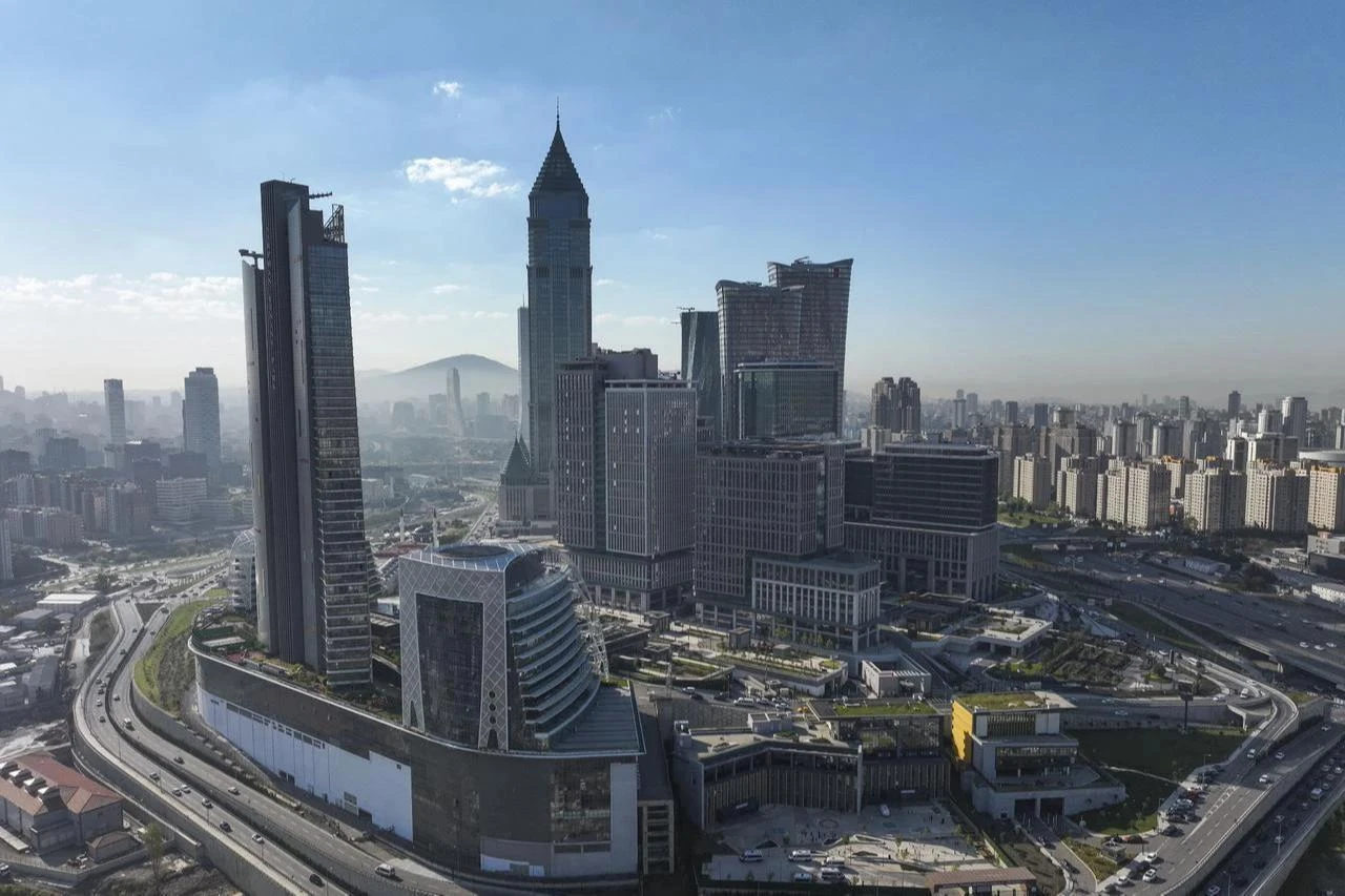 Aerial view of the Istanbul Financial Center (IFC) in Istanbul, Türkiye, May 7, 2026. (AA Photo)