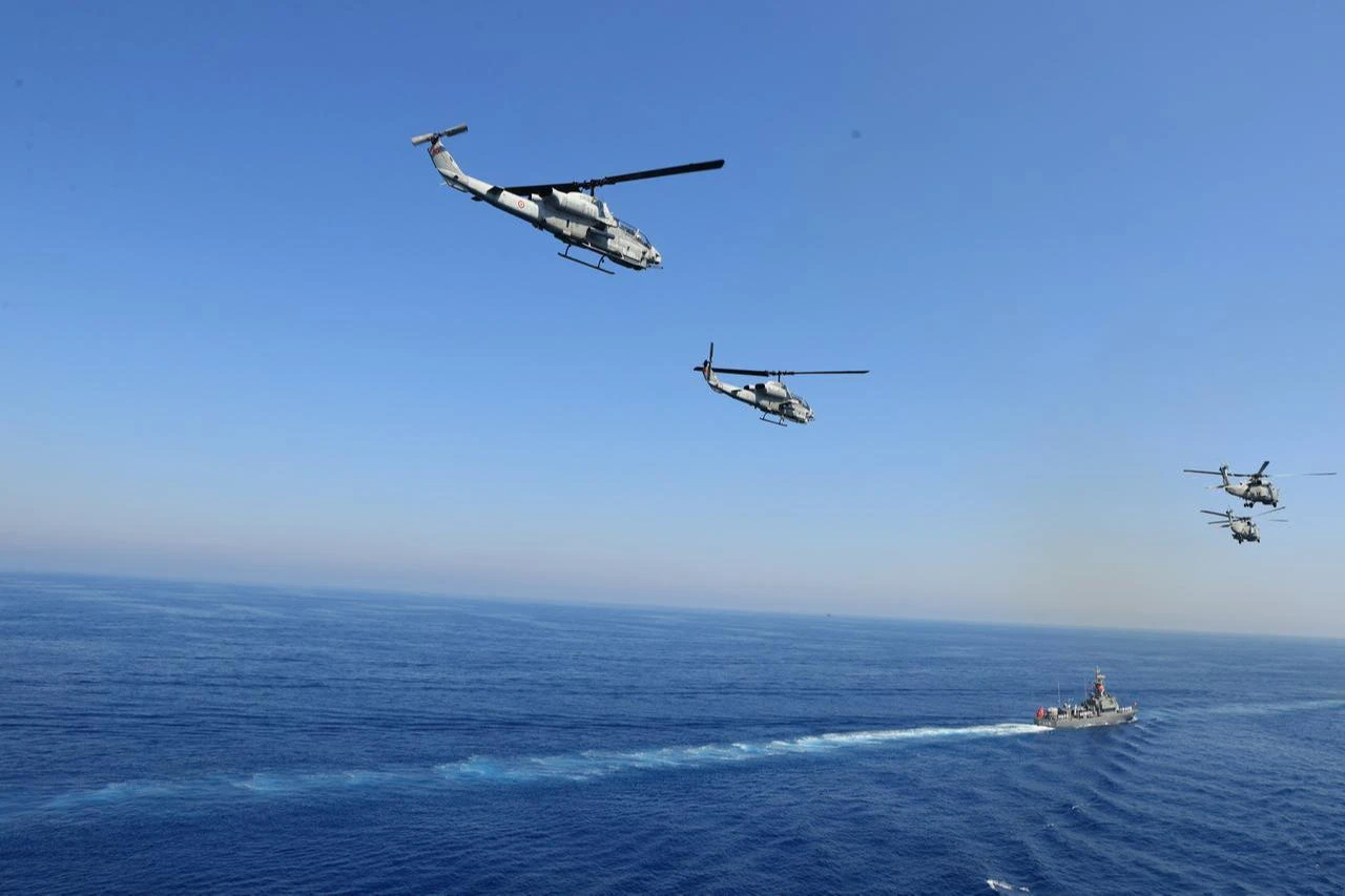 A view from the Distinguished Observer Day activities of the 'Denizkurdu-2/2026' (Sea Wolf) Exercise held in the Gulf of Antalya, Türkiye, June 11, 2026. (AA Photo)