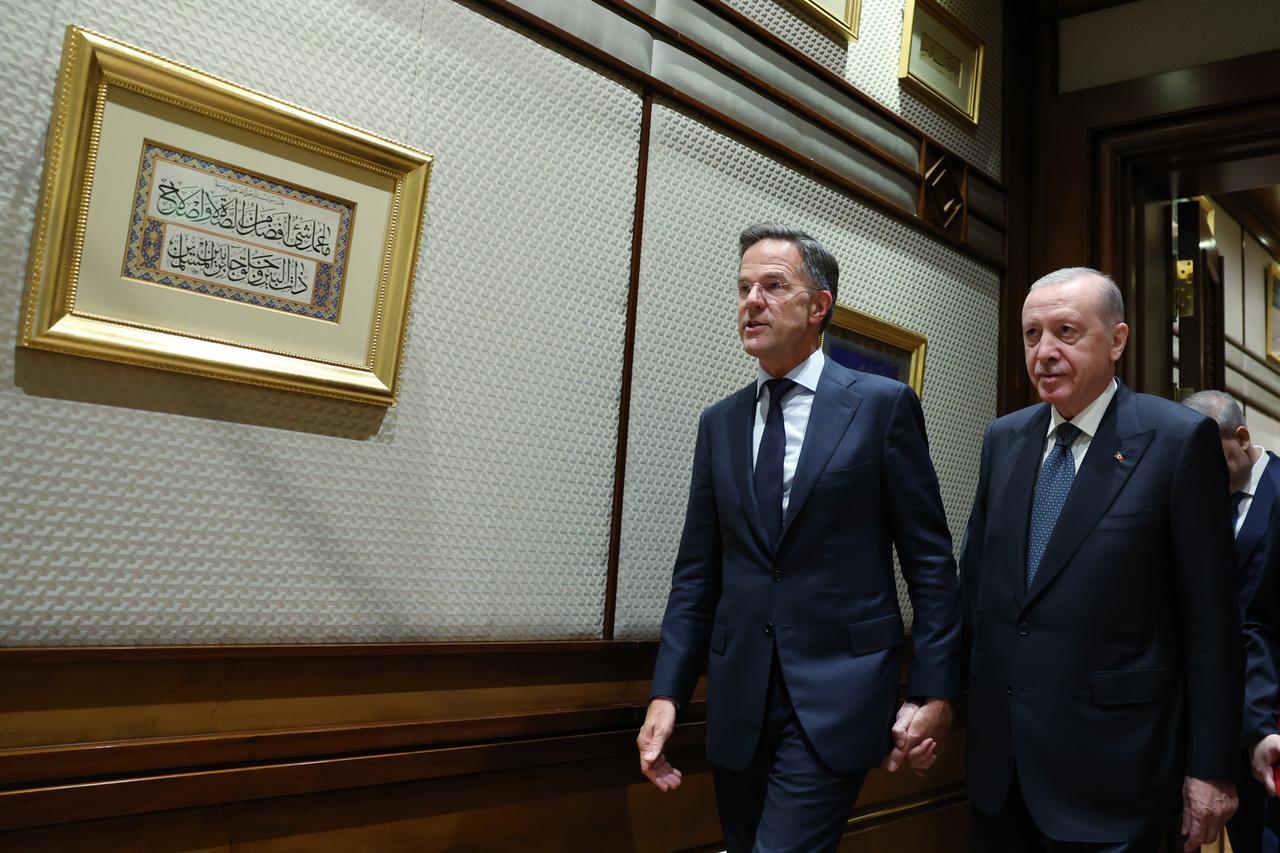 Erdogan, Rutte hold pre-summit talks in Ankara as NATO eyes defense milestone
