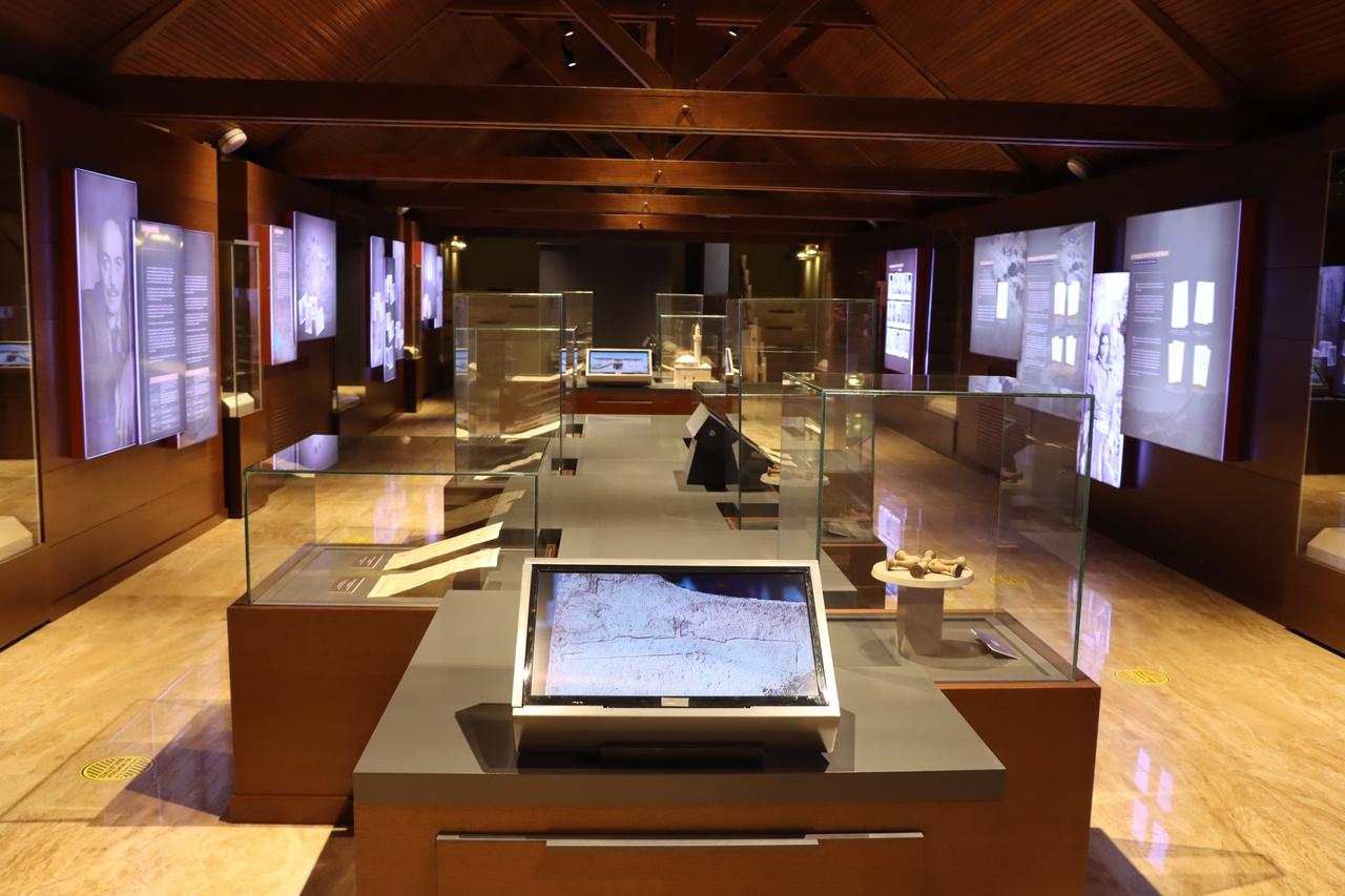 Exhibition halls and display cases are seen inside Tunceli Museum, which has been nominated for the 2026 DASA Award by the European Museum Academy, Tunceli, Türkiye. (AA Photo)