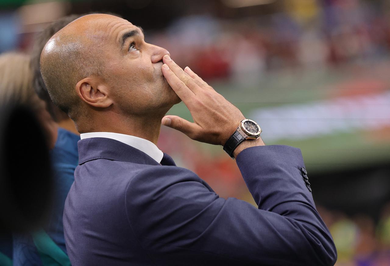 Roberto Martinez, Head Coach of Portugal, looks on before the FIFA World Cup 2026 Round of 16 match between Portugal and Spain at Dallas Stadium on July 6, 2026 in Arlington, Texas. (AFP Photo)