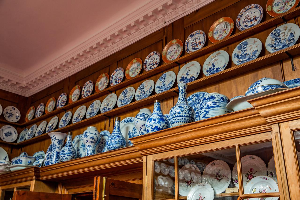 Chinese porcelain display in Jingdezhen, China. (Photo via Adobe Stock)