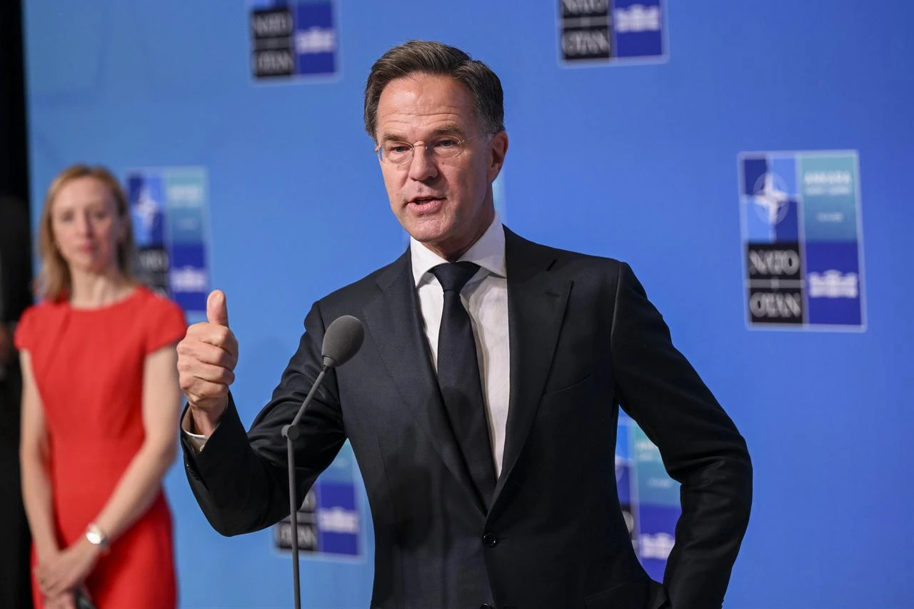 NATO Secretary General Mark Rutte makes a statement to the press ahead of the main session of the North Atlantic Council Meeting during the second day of the NATO Ankara Summit in Ankara, Türkiye, July 08, 2026. (AA Photo)
