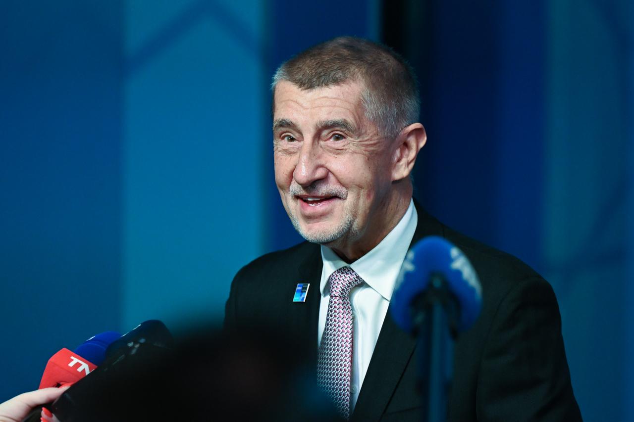 Czech Prime Minister Andrej Babis speaks to press ahead of the main session of the North Atlantic Council Meeting, which brings together heads of state and government on the second day of the NATO Summit in Ankara, Türkiye, July 8, 2026. (AA Photo)