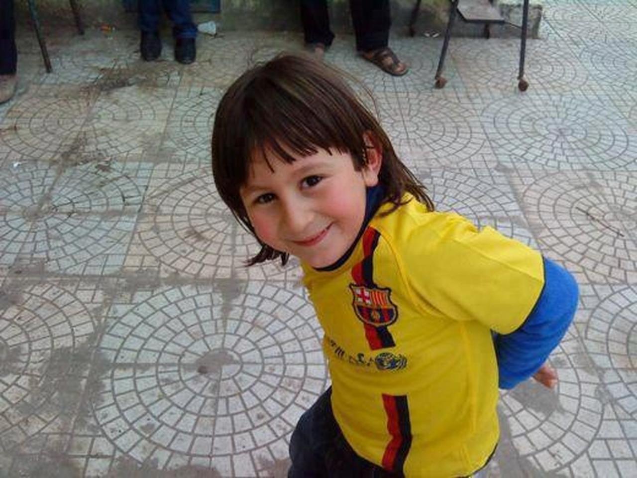 Lionel Messi wearing a Barcelona jersey in an undated photo. (Photo via social media)