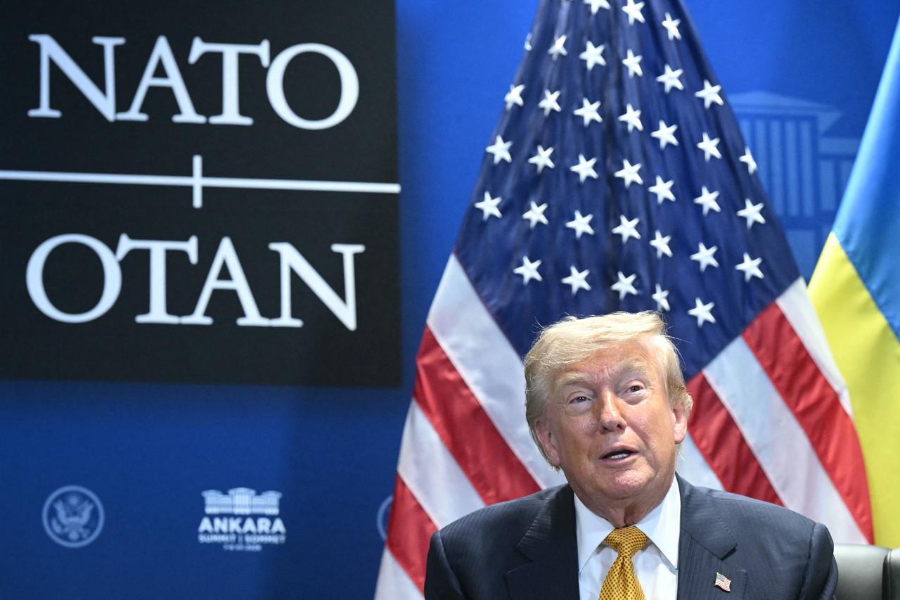   Trump calls Iran the 'Islamic Republic of Japan' in NATO summit speech Image